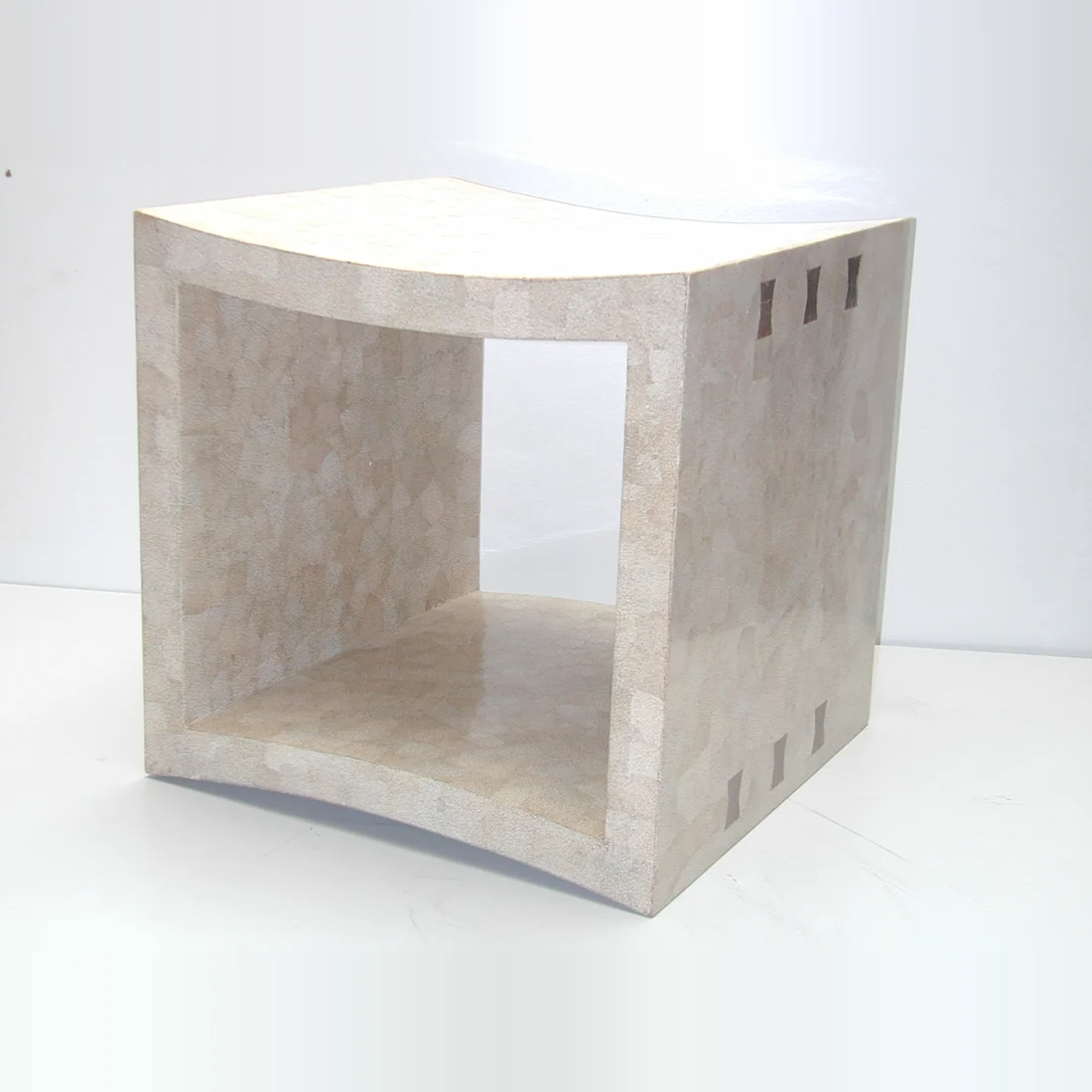 Tabouret Mékong, beige fini